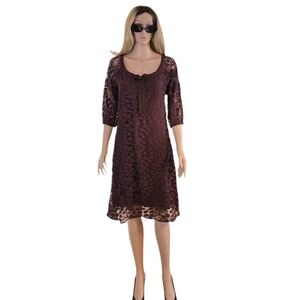 Bohème Easy Lace Dress by Garnet Hill. Sz 4 EUC